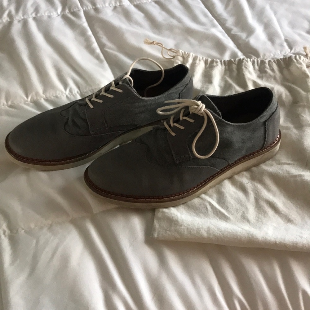 TOMs grey dress casual shoes